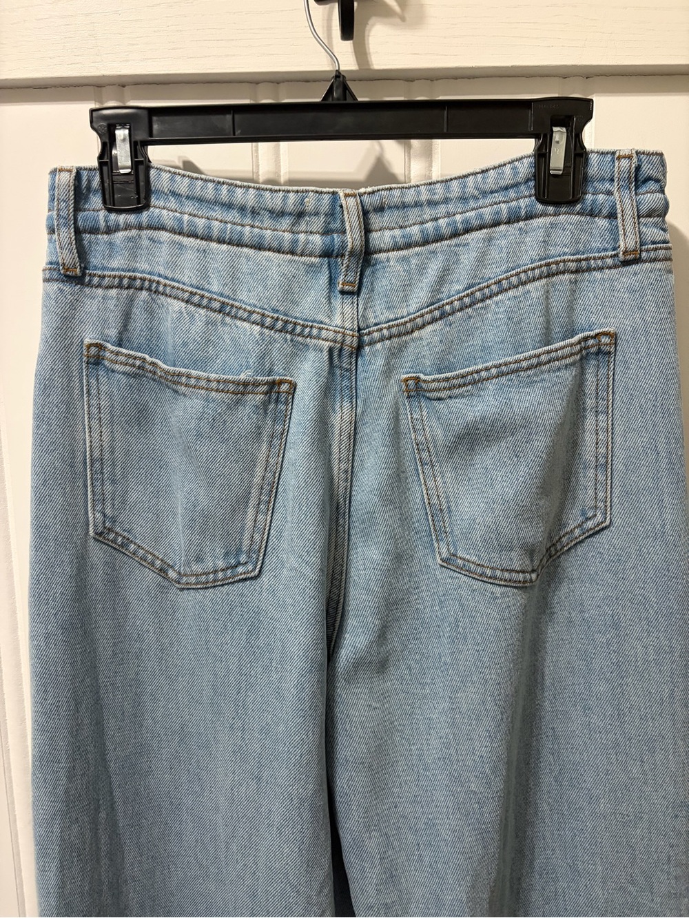 FRAME Super Drape Drawstring High Rise Wide-Leg Jeans Size 26 - Picture 10 of 12